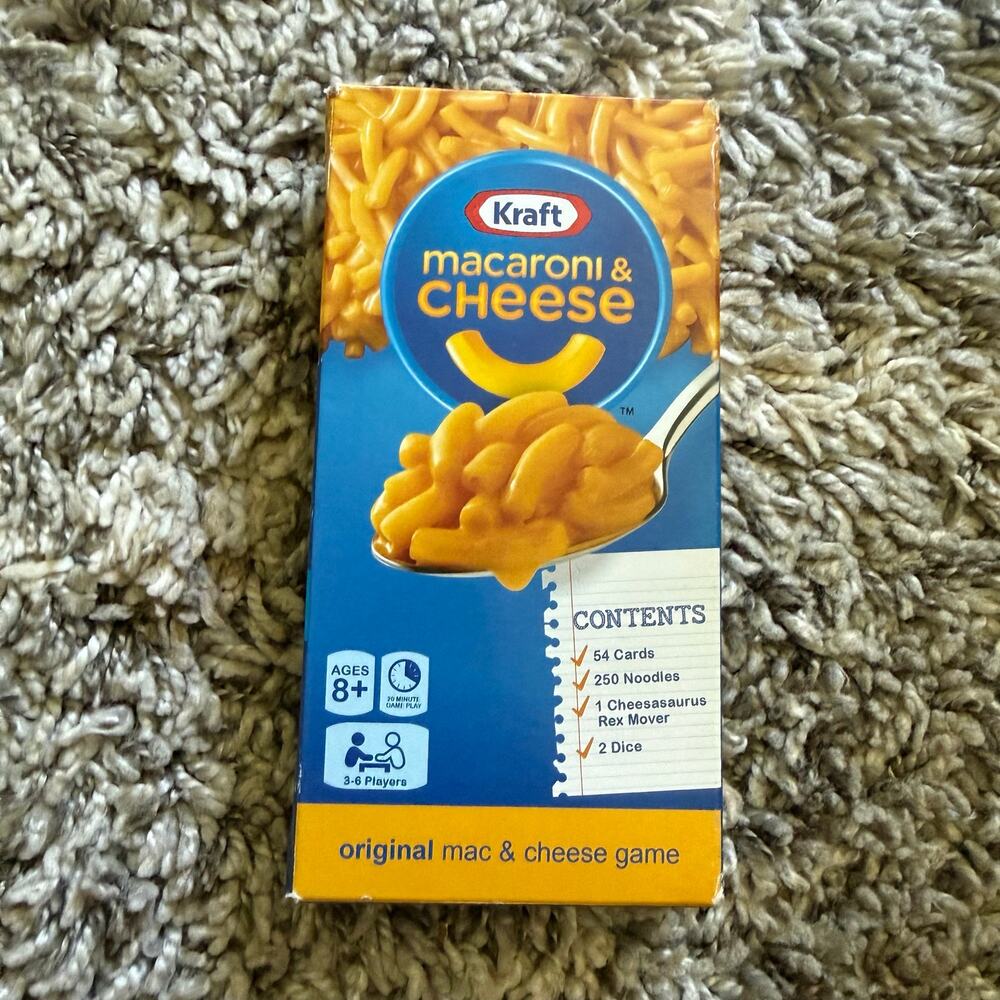 Kraft Macaroni & Cheese Original Mac & Cheese Card Board Game COMPLETE